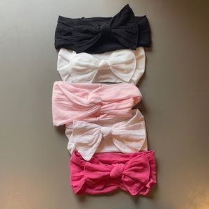 Set of 5 Baby Bling Bow Headbands